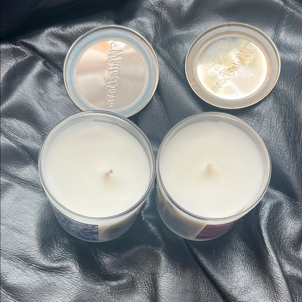 2 New Bath & Body Works (White Barn) Blue and Pink Candle Duo - Picture 7 of 9